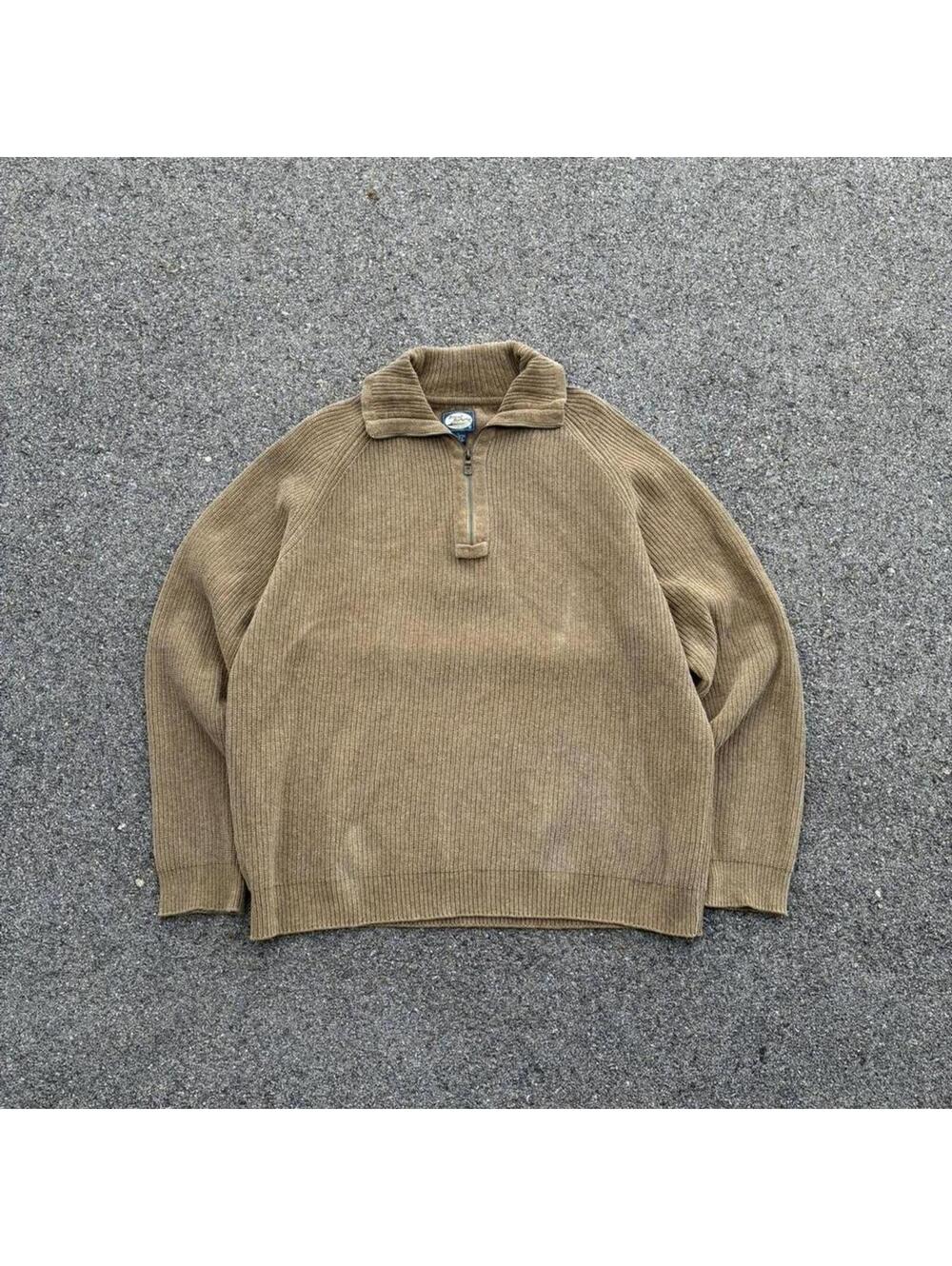 Tommy Bahama Men's Brown and Tan Jumper